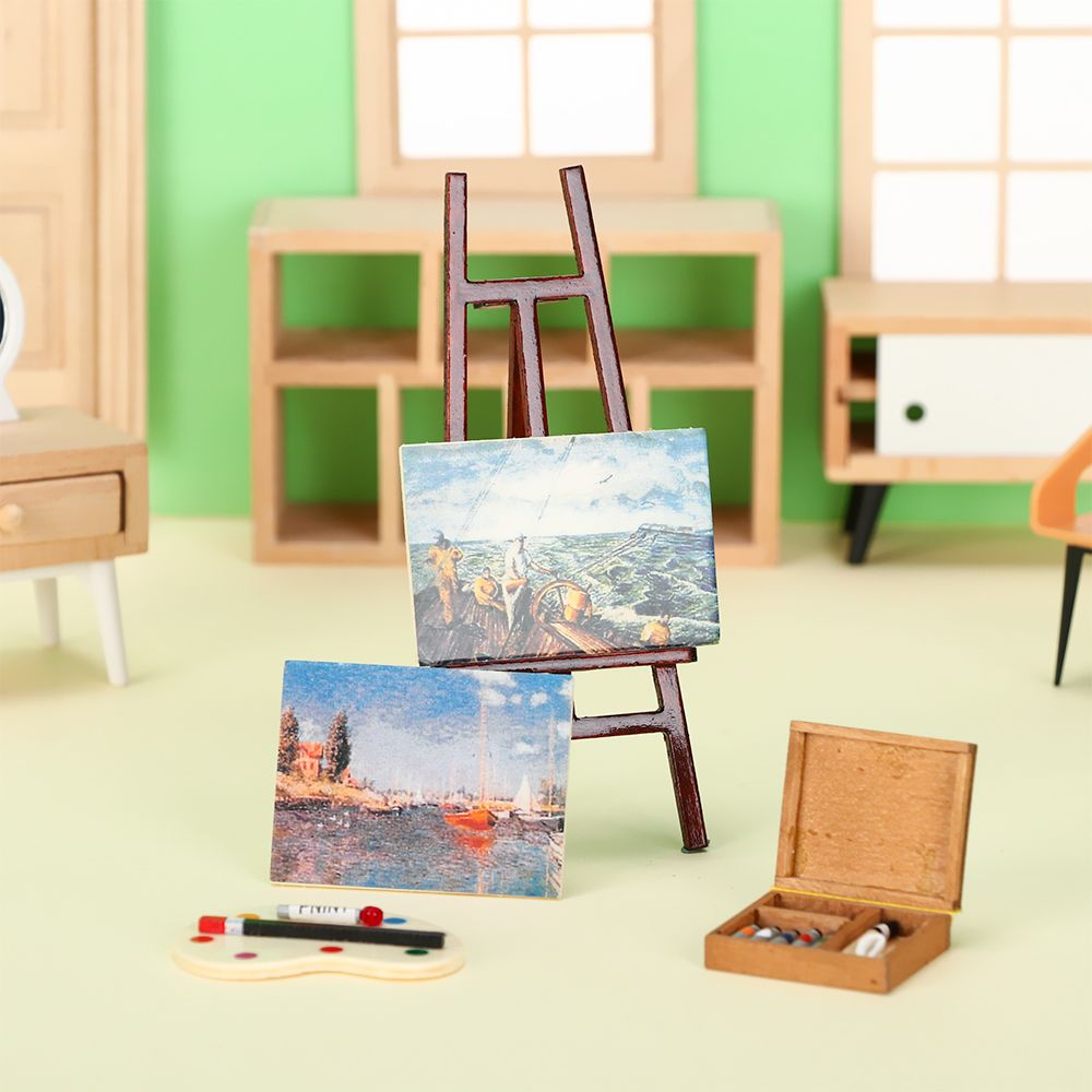أثاث بيت الدمية صندوق خشبي حام - مراجعة Paint Model Kit وسعره