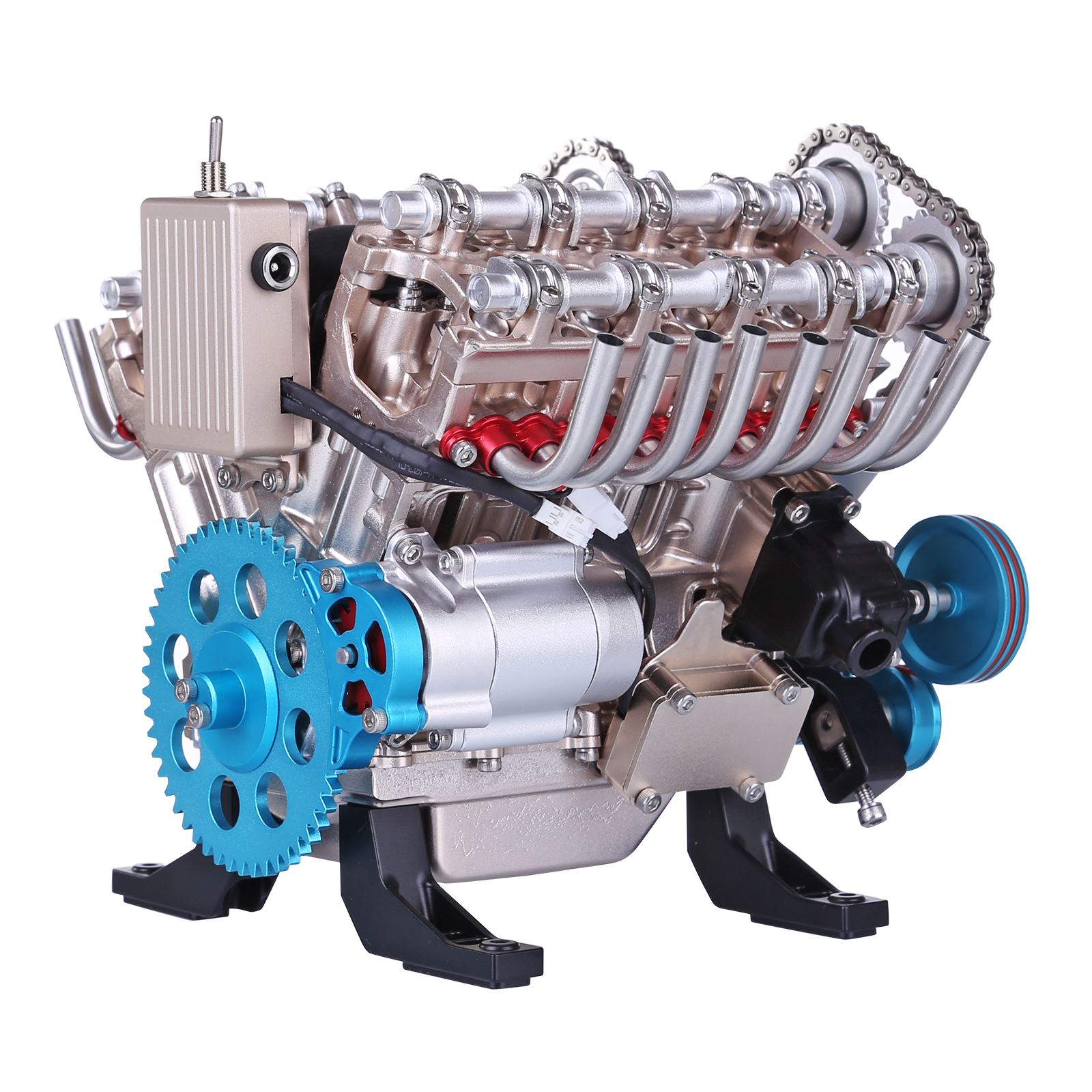 500 + قطعة DIY V8 محرك نموذج م - مراجعة Model Kit Engine وسعره